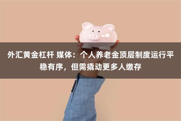 外汇黄金杠杆 媒体：个人养老金顶层制度运行平稳有序，但需撬动更多人缴存