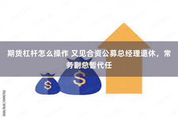 期货杠杆怎么操作 又见合资公募总经理退休，常务副总暂代任