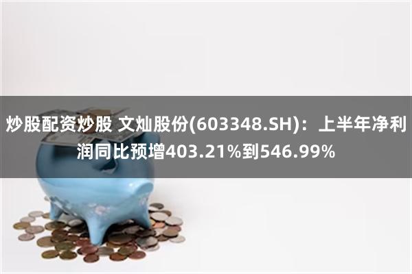 炒股配资炒股 文灿股份(603348.SH)：上半年净利润同比预增403.21%到546.99%