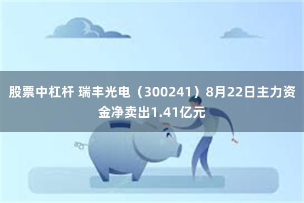 股票中杠杆 瑞丰光电（300241）8月22日主力资金净卖出1.41亿元