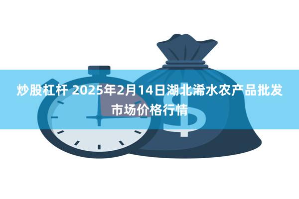 炒股杠杆 2025年2月14日湖北浠水农产品批发市场价格行情